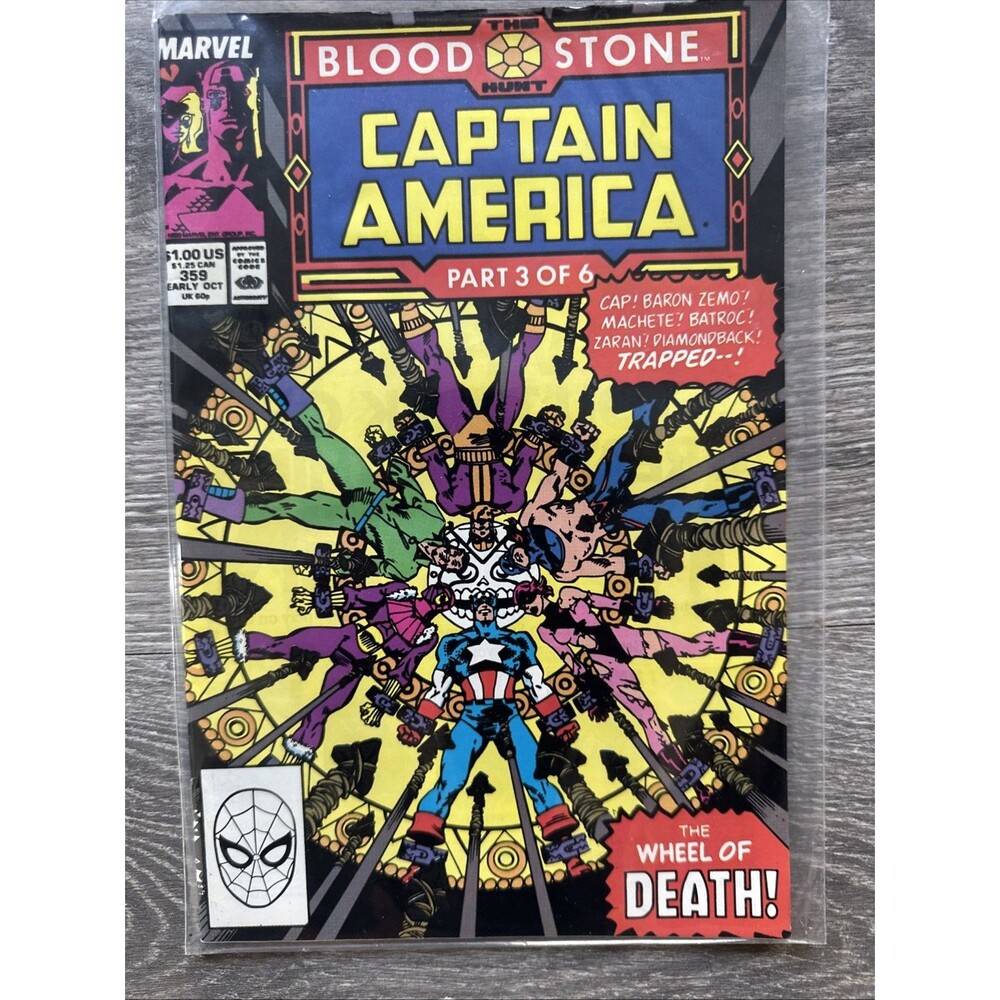 Captain America #359 Vol. 1 1989 Marvel Comics High Grade Comic Book